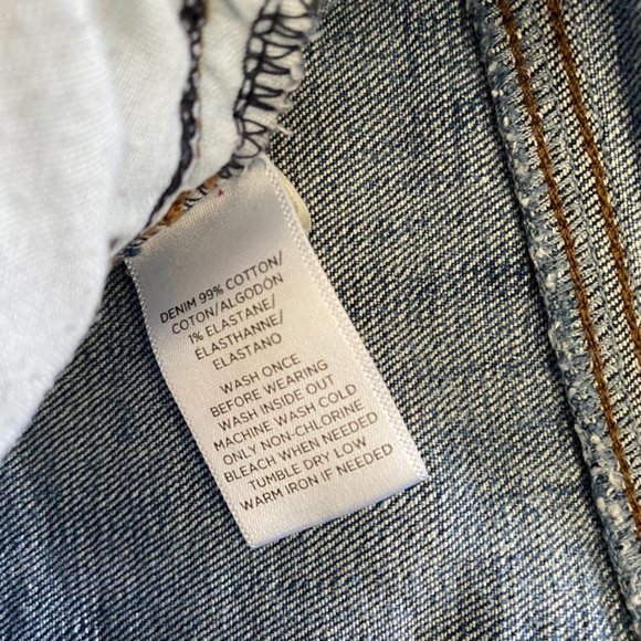 LOFT Blue Distressed "Relaxed Skinny" Jeans - Picture 5 of 14